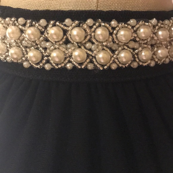 {White House Black Market} Faux Pearl Trim Halter - Picture 6 of 8
